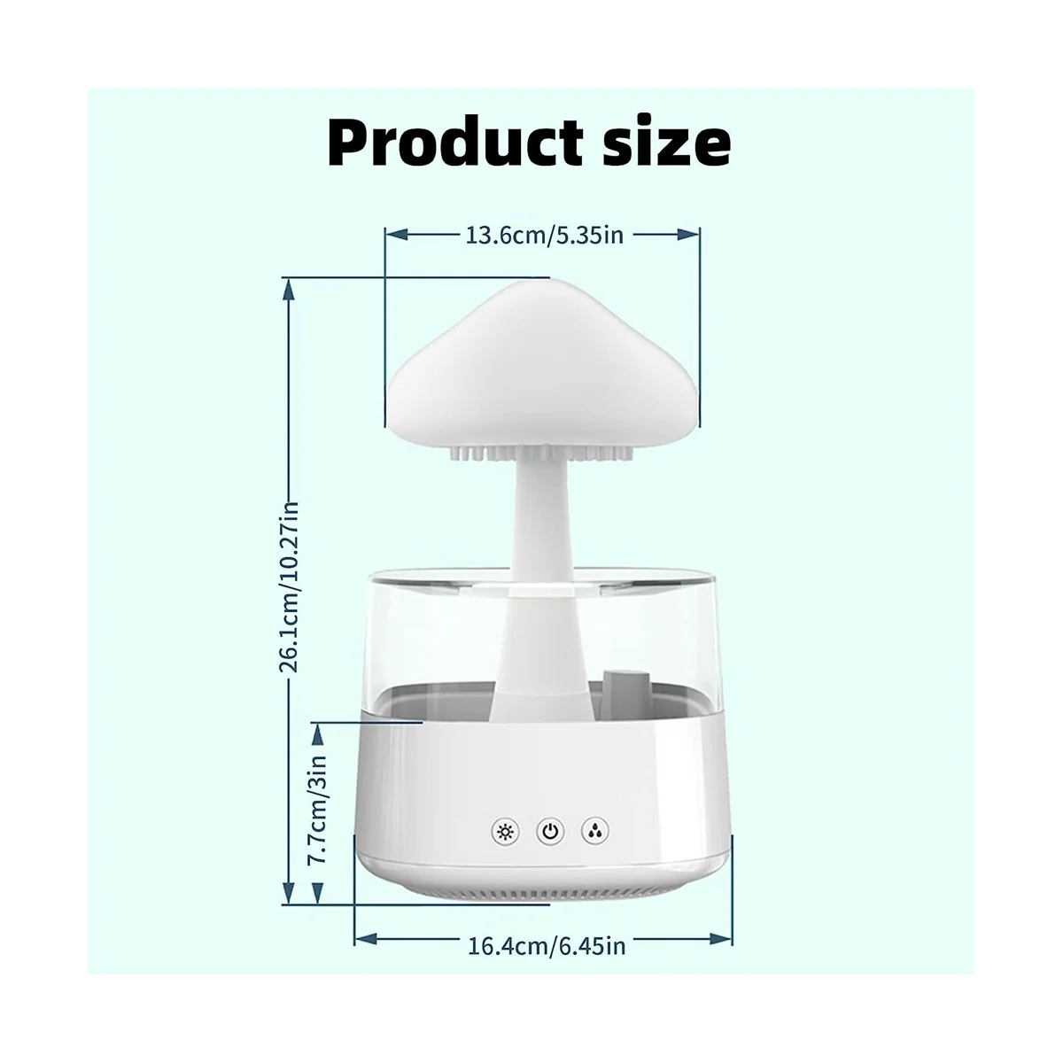 

Air Humidifier,Rain Cloud Humidifier Aroma Diffuser Micro-Humidifier Portable Mini Humidifiers Personal Desktop