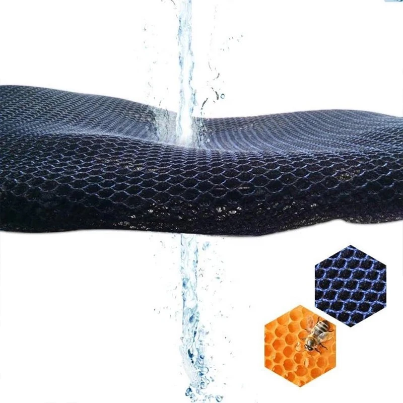 오토바이 액세서리 오토바이 쿠션 시트 커버 3D 메쉬 Protectorl 미끄럼 방지 쿠션 메쉬 그물 미끄럼 방지 패드 메쉬 시트 커버