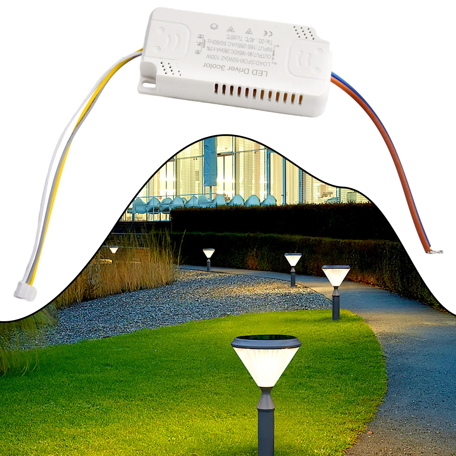 LED-Treiber, 3-Farben-Adapter, 8–24 W, 20–40 W, 30–50 W, 40–60 W, 50–70 W, für LED-Beleuchtung, nicht isolierender Transformator-Treiber-Ersatz – Detail 35