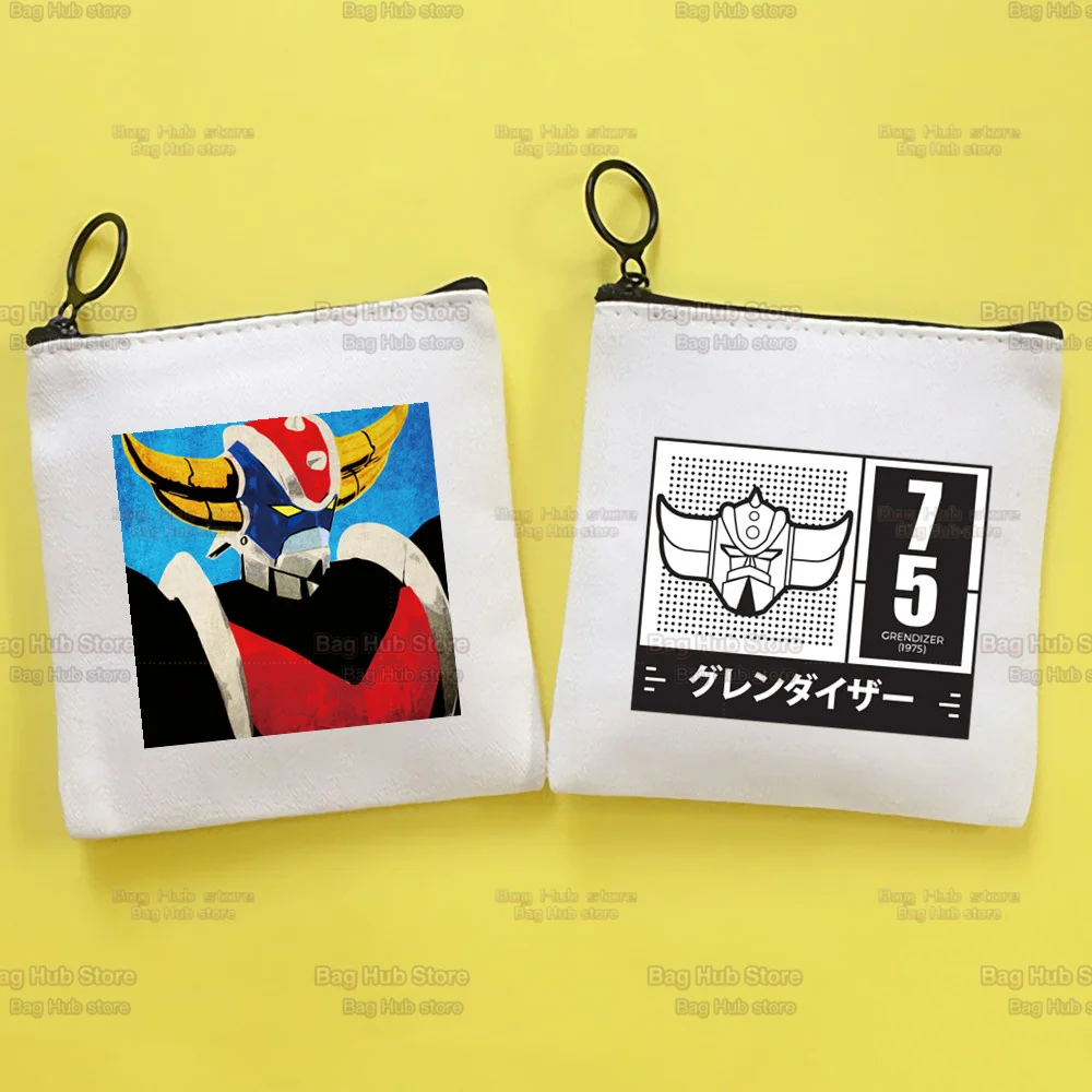 

UFO Robot Goldrake Grendizer Gurendaiza Cute Cloth Girl Coin Purse Key Bag Small Card Bag Lipstick Bag Mini Coin Storage Bag