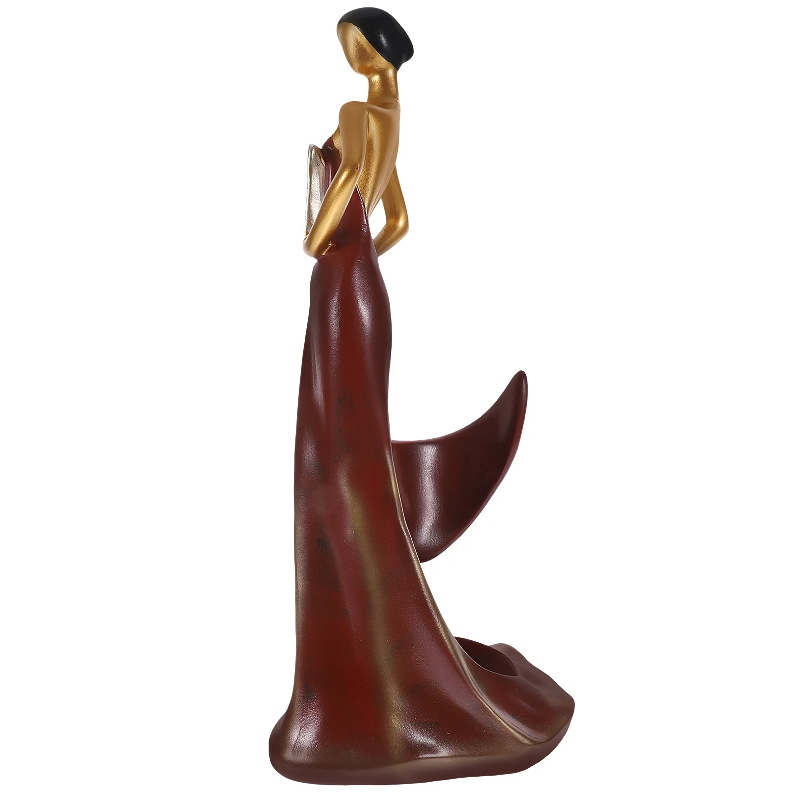 

Beauty Lady Wine Bottle Holder Resin Lady Wine Racks Single Wine Holder Stand Wine Display Rack Green
