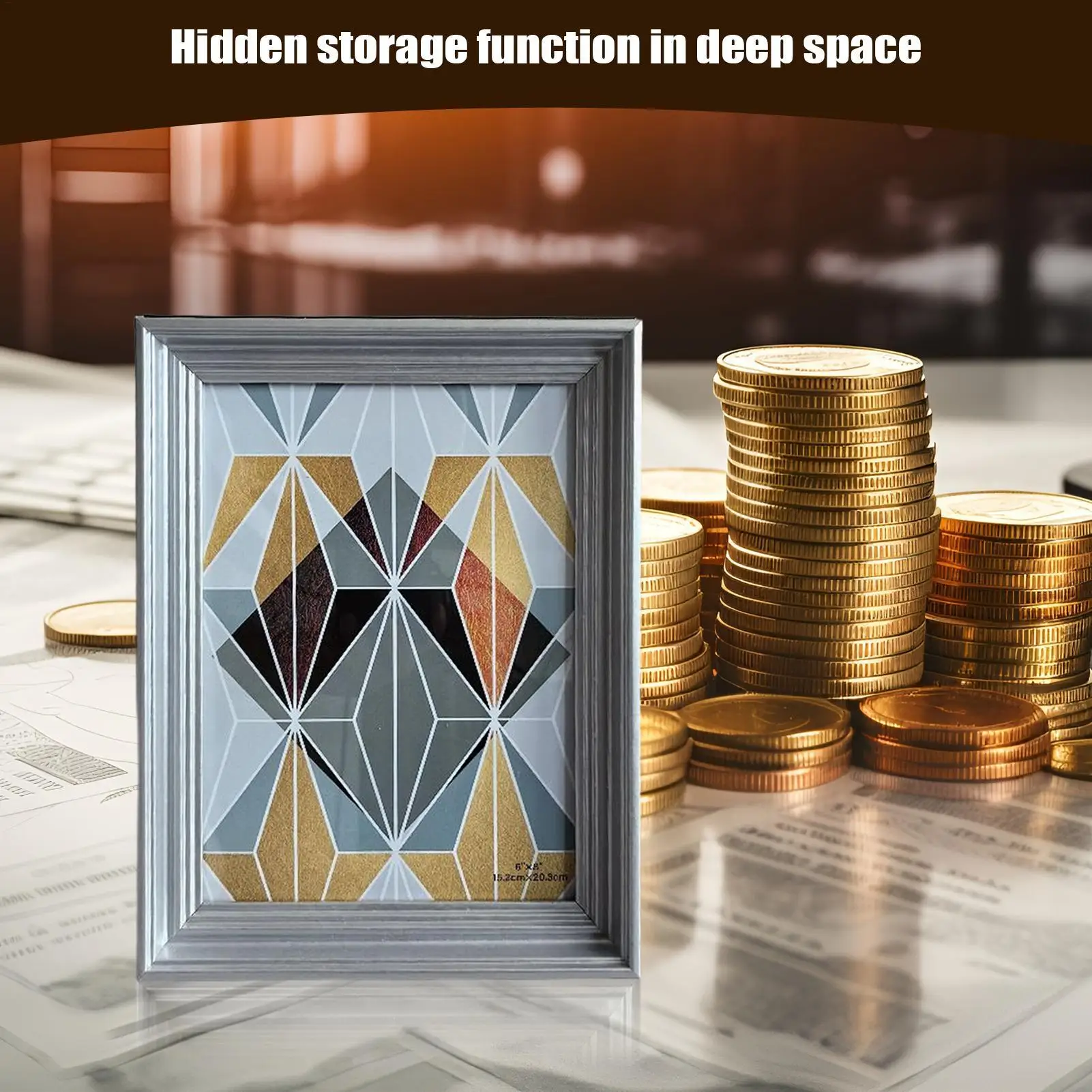 Diversion Safe Picture Frame Secret Hiding Containers Valuable Storage Disguised for Office Cash USB Drive Keys Jewelry