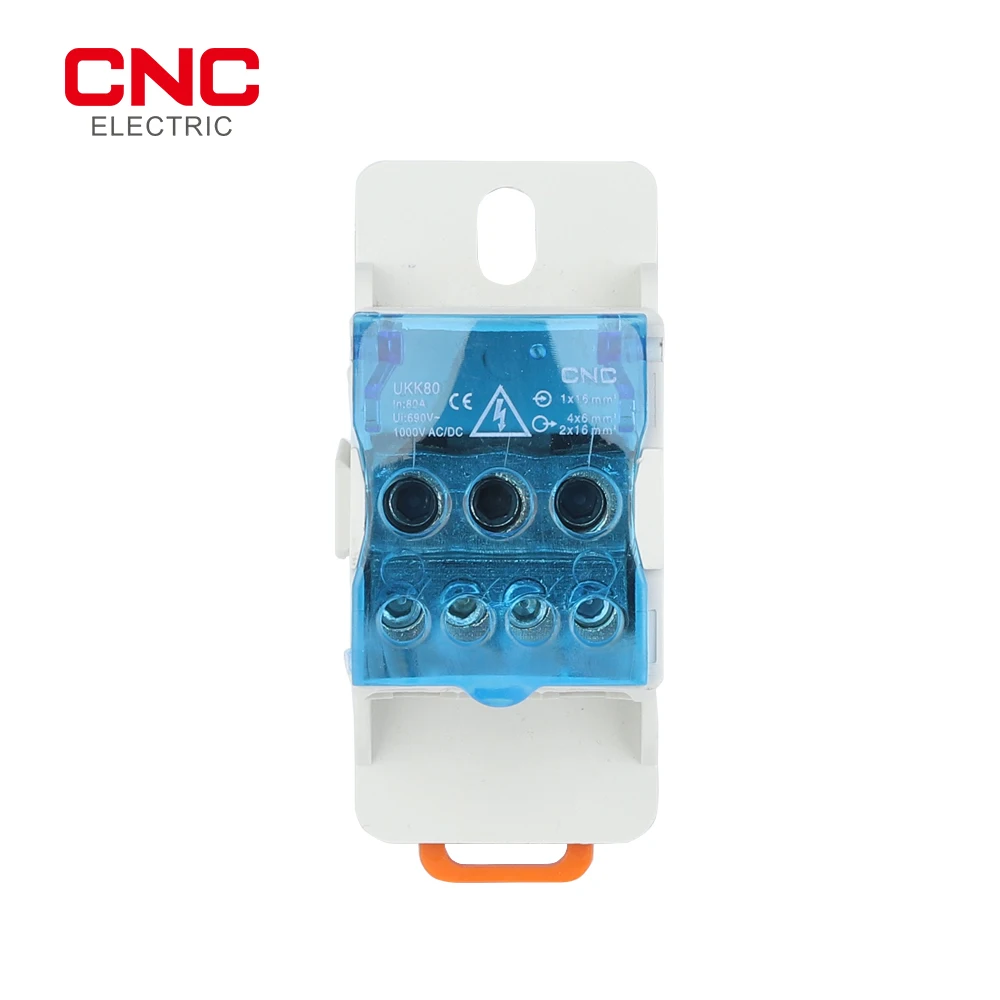 Description Picture 4 of itemCNC Distribution Box One In Several Out Power Wire Electrical Connector Junction Din Rail Terminal Block UKK 80A/125A/160A/250A