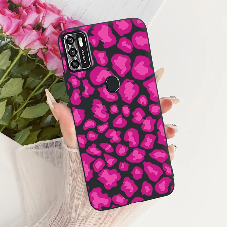 Floral Soft Black Silicone Bumper Phone Cover