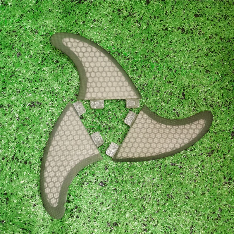 New Surfboard Fins 3PCS Set For BiLong FCS Box GX size Fiberglass Honeycomb with Carbon XS size Hot Sell Surf Fin Tri Fin