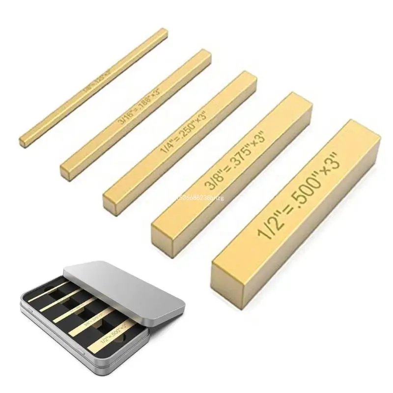 

Set of 5 Metal Gauges Metal Height Measurement Engraved for Easy Measurements Dropship