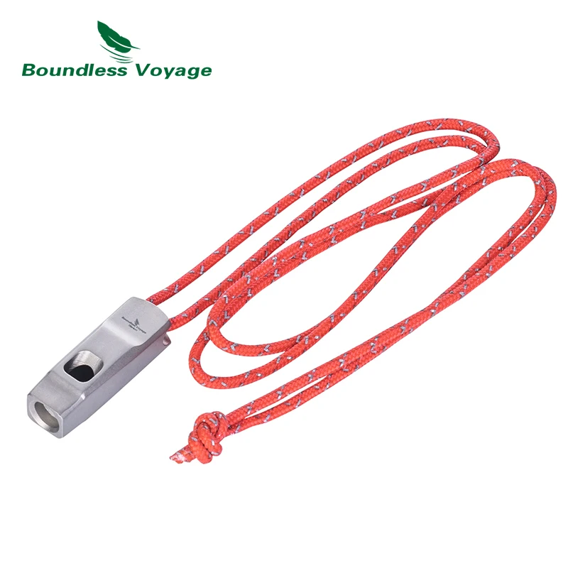 Emergency Whistle with Lanyard for Safety Camping Hiking Hunting Signaling - Image 2