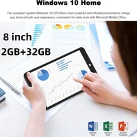 New Windows 10 Tablets 8 Inch 32-bit Z3735F CPU 2GB RAM 32GB ROM 1280*800 IPS Quad Core Dual Camera WIFI 1