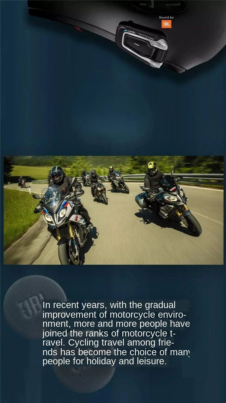 Make For Cardo Packtalk Jbl Version Motorcycle Riding Helmet Bluetooth  Intercom Communication Headset - Tool Parts - AliExpress