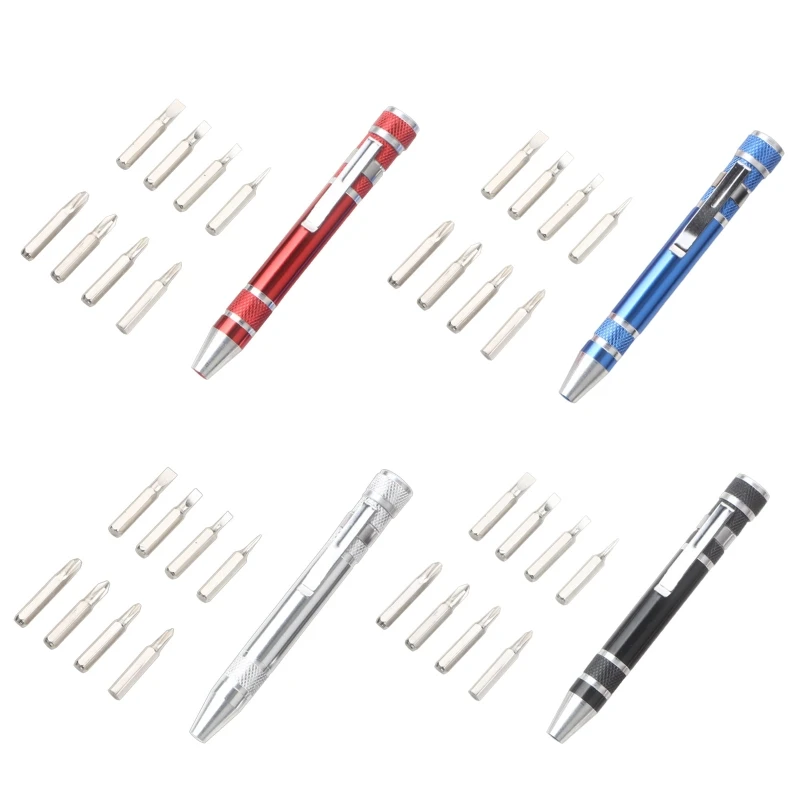 

8 in 1 Magnetic Screwdriver Pen Shape Screwdriver Easy change Screwdriver Bits