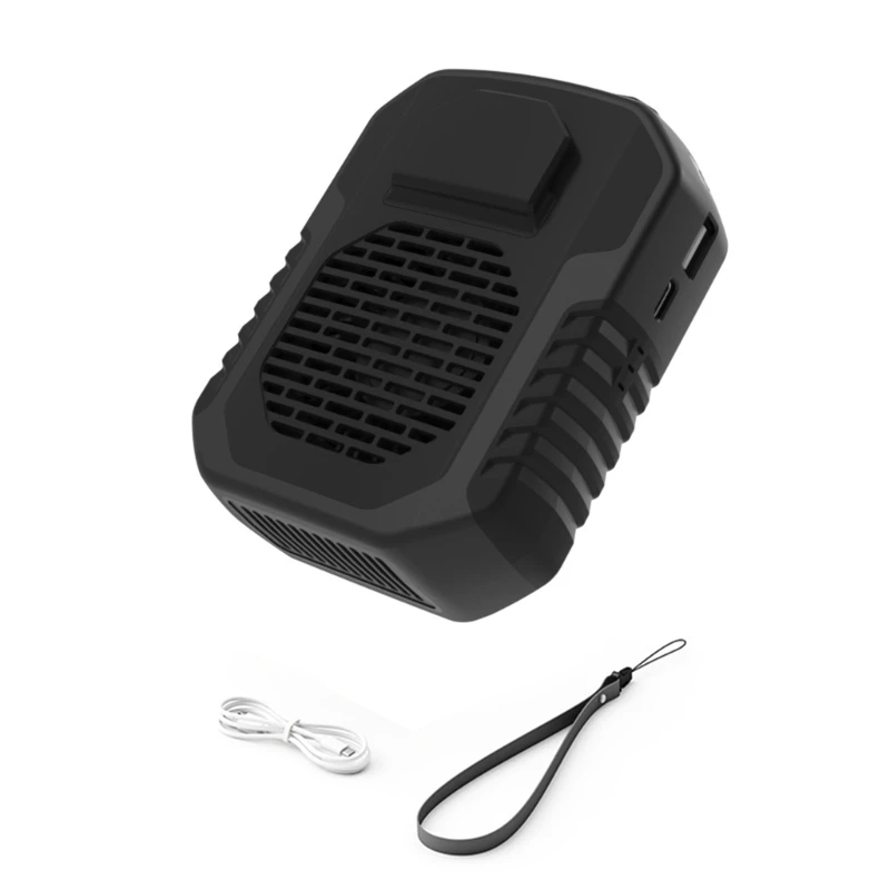 

Mini Portable Fan Waist Clip Fan USB Rechargeable Air Conditioner- 6000mAh Fan for Outdoor Working Camping Fishing