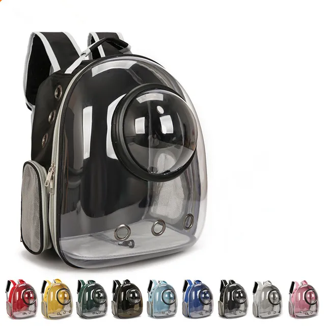 Cat bag, pet backpack, portable transparent space cabin pet bag, panoramic cat supplies, breathable backpack for outdoor use