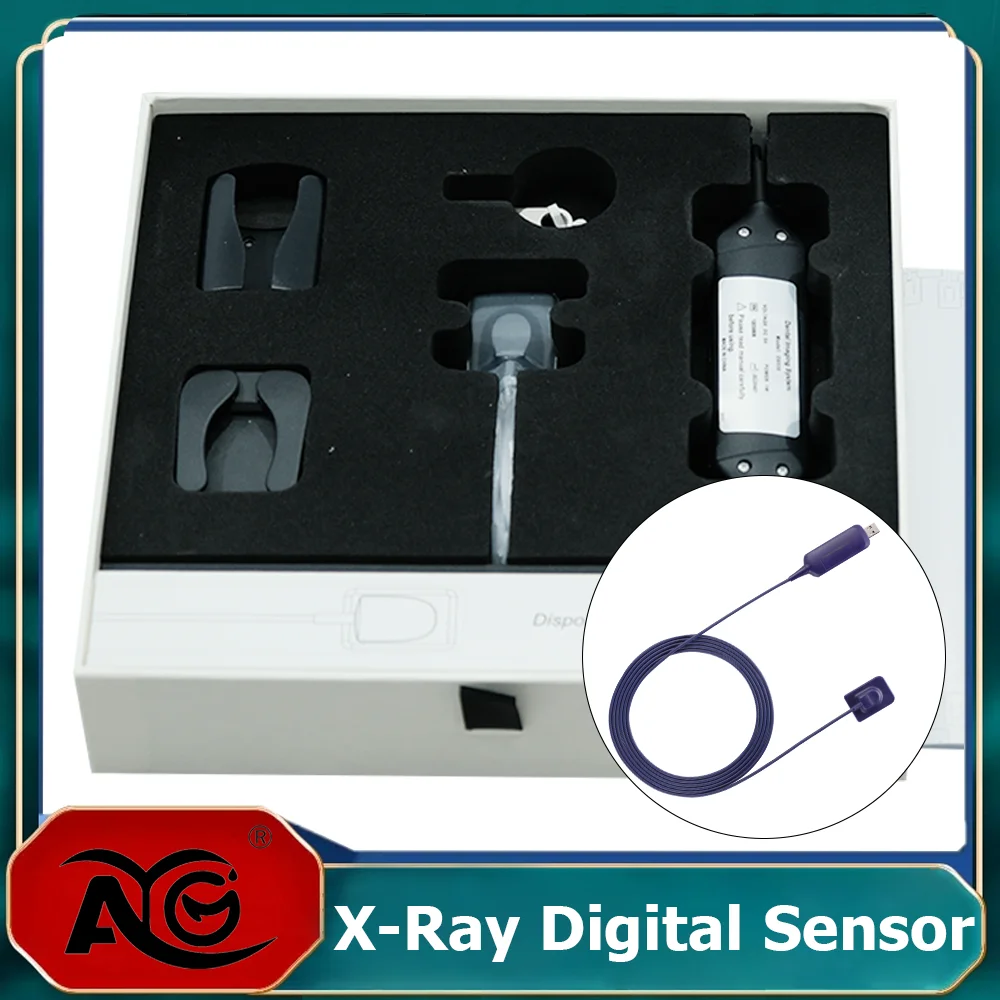 AG Dental X Ray Sensor Ultra-thin Fast Transmission Digital Sensor RVG IP68 Grade Cable Imaging System Dentist Equipment