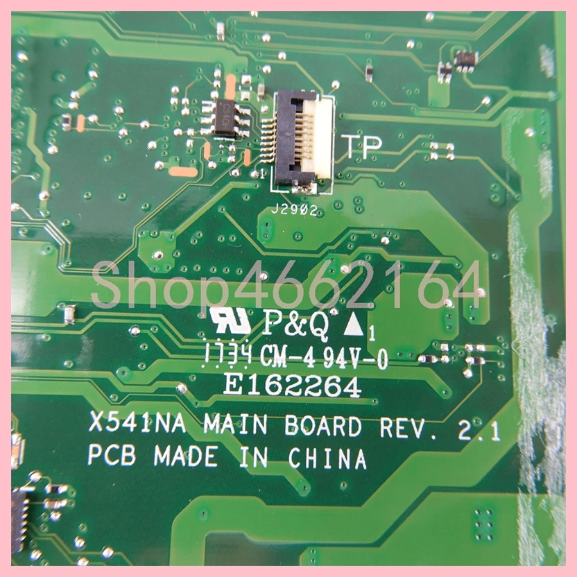 Placa-mãe Portátil para Asus X541na N3350 N3450 Cpu 4g-ram Notebook Mainboard X541 X541n X541na 100 Testado ok - Imagem 5