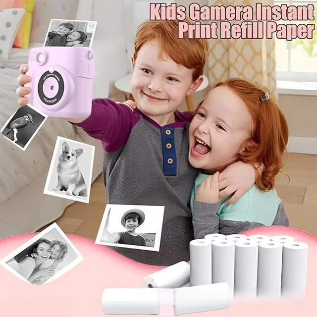 57X25Mm Thermal Paper Roll, Mini Portable Thermal Printer Paper, for Kids Camera Instant Print Camera 1