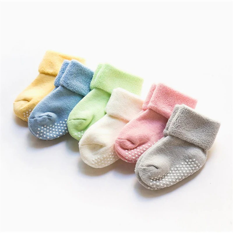 Chaussettes Épaisses et Chaudes en Coton pour Nouveau-Né Garçon et Fille de 0 à 3 Ans, Automne et Hiver