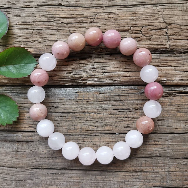 Unconditional Love - Hand-Knotted 108 Mala Beads Necklace, Rhodonite, Rose  Quartz, & Howlite