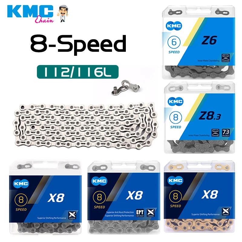 

KMC - Bicycle Chain Z6, Z8.3 X8 6Speed 8Speed Crankset for SRAM Bikes bicycle chain