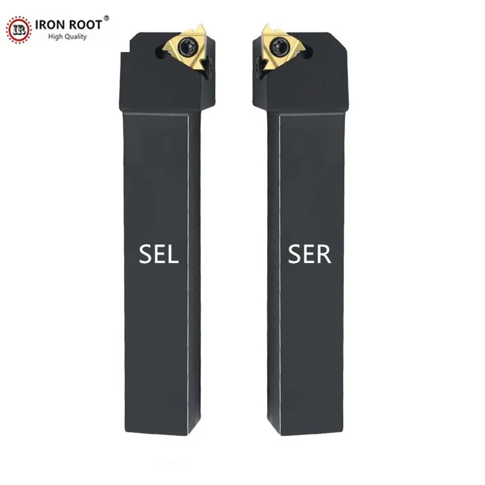 IRON ROOT SER2525M27,SER3232P27,SEL2525M27,SEL3232P27,CNC Lathe Tool Threading Holder For 11ER,11IR Carbide Insert