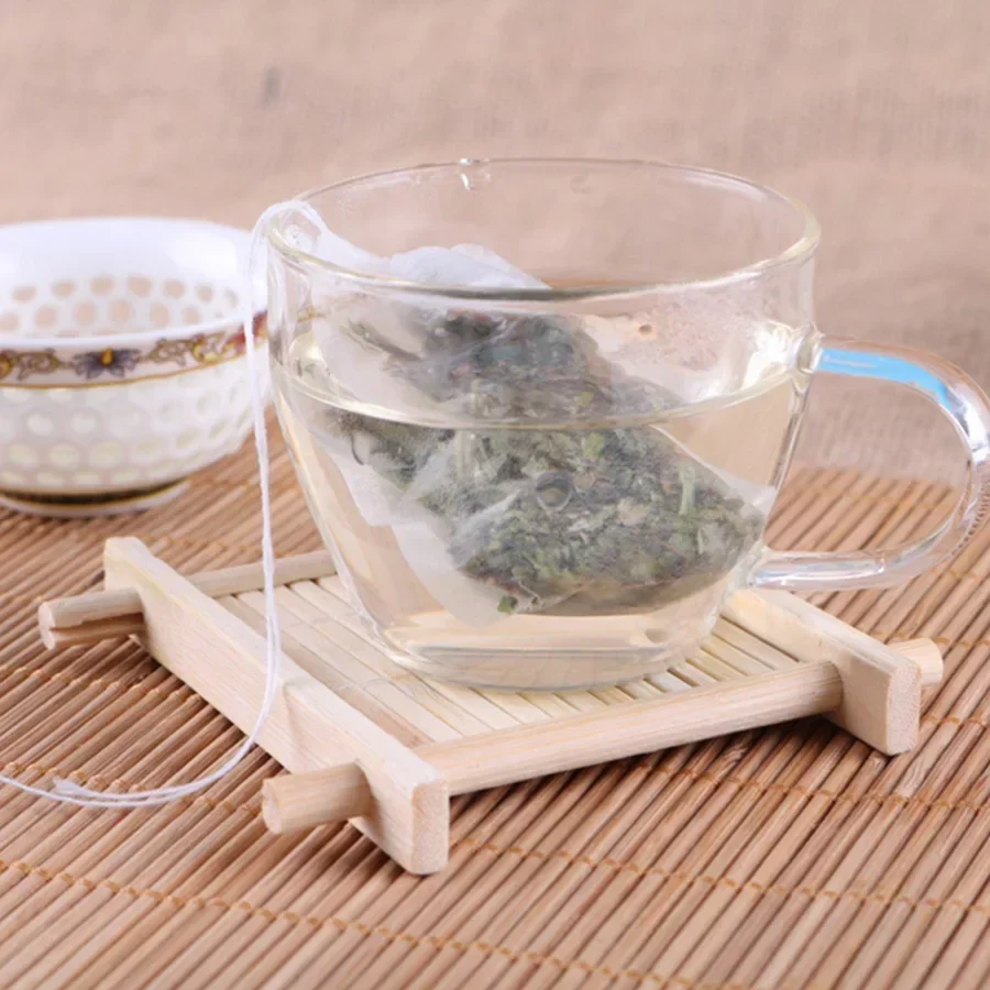100Pcs/Lot Teabags 5.5 x 7CM Empty Flower Tea Bags With String Heal Seal Filter Paper for Herb Loose Tea Bolsas de te