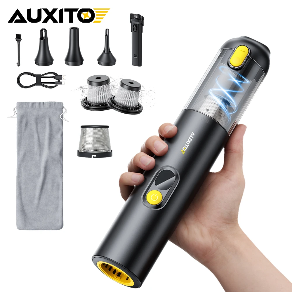 AUXITO Car Vacuum Cleaner Mini Portable Handheld Vacuum Cleaner 14000PA Powerful Suction Blow & 4 in 1 For Home & Car vacuum cleaner handheld vacuum cleaner portable vacuum cleaner