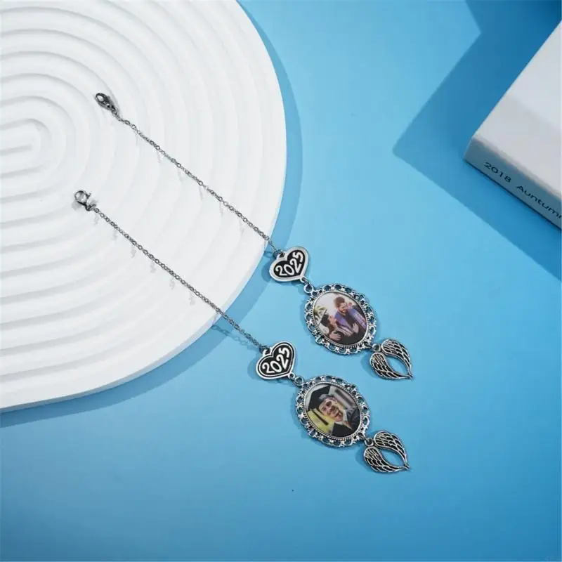 Customizing Graduation Caps Tassels Charm Personalizing Photo Keepsakes Pendants for 2025 Graduate and Memorial Gifting 3