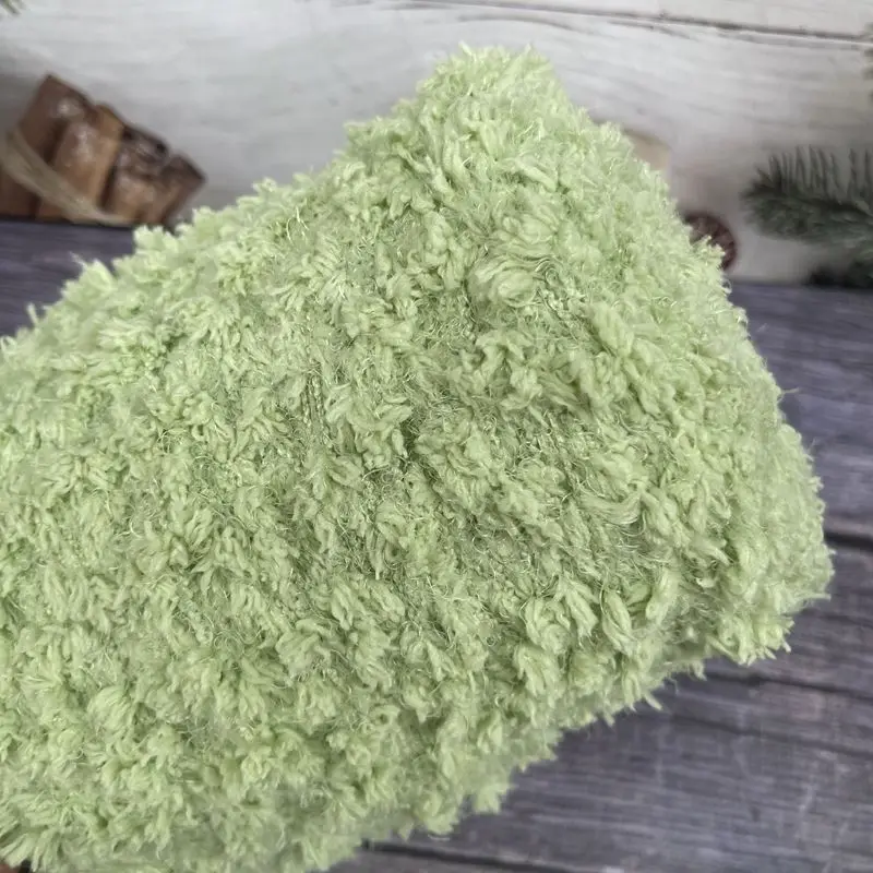 Super Soft and Cute Featured Feather Popcorn Cloud Ball Thread Handwoven DIY Sweater Bag Scarf Thread 5