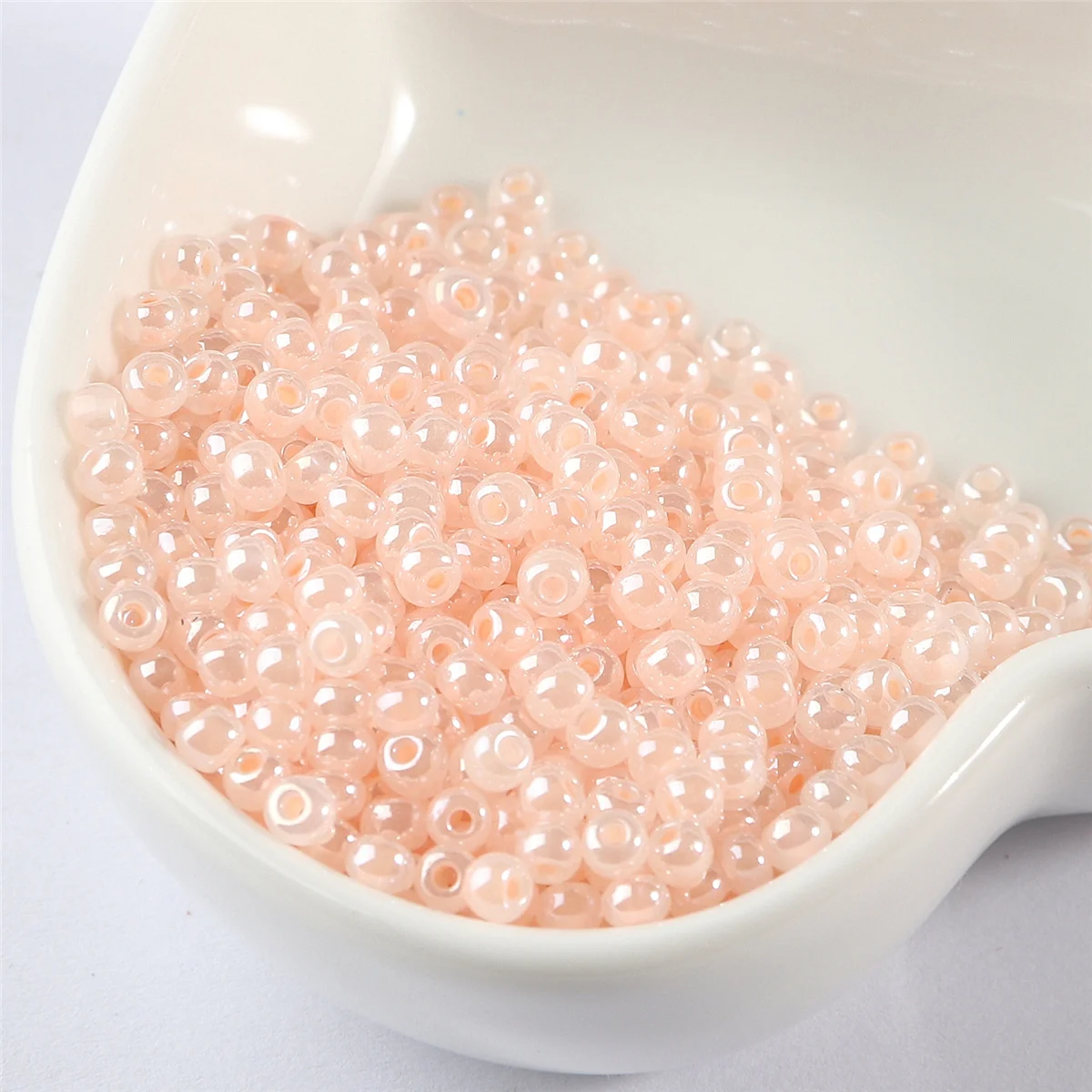 2/3/4mm Cream Glass Beads Glossy Czech Round Spacer Glass Bugle Seedbeads For Jewelry Making Necklace Bracelet Diy Accessories