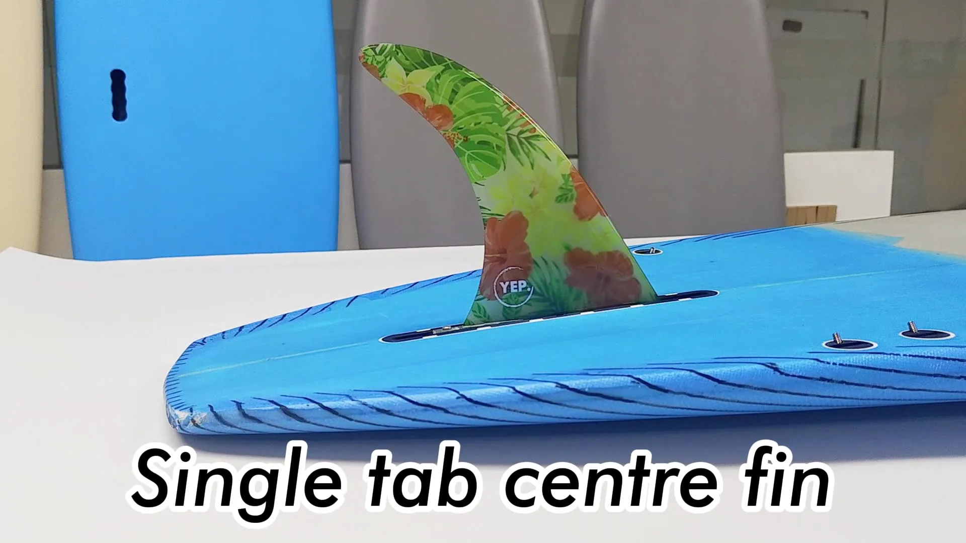 ロングボードフィン7/8/9。5/10インチのセンターフィングラス