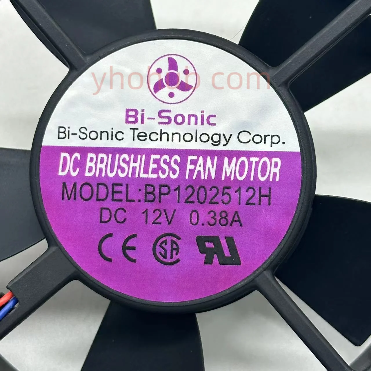 Ventilador de Refrigeração do Servidor de Bi-sonic Bp1202512h dc 12v 0.38a 120x120x25 mm 2-wire - Imagem 2