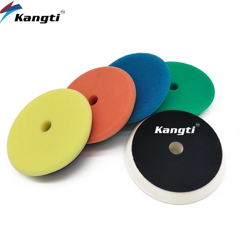 Car Polishing Pad Kit 3/5/6 Inch DA/RO Polisher Sponge Waxing Buffing and Polishing Discs Germany Foam