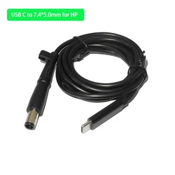 Universal USB-C to DC Power Adapter Cable (7.4-5.0mm(for Hp))