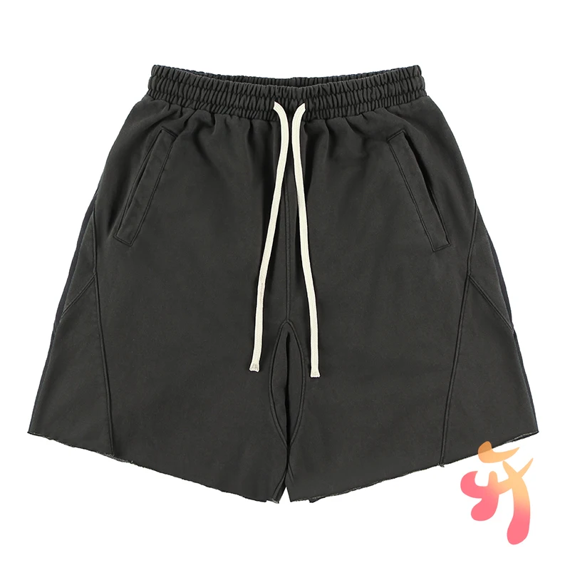 

24ss Men Women Cleanfit Shorts Vintage Fashion Summer Streetwear Casual Loose Blank Cut Pocket Drawstring Short Pants