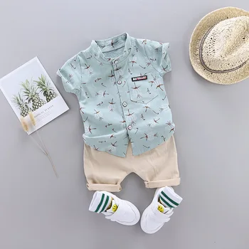 Boys Summer Shirt Shorts Set 1