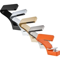 BAKALA Bathroom Deck Mounted Basin Faucet Black Sink Tap Single Hole Water Tap Hot and Cold Mitigeur Salle De Bain Mixer Faucet 5