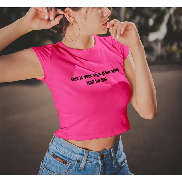 My Mental Health Is Chronic But My Tits Are Iconic Women's Crop Shirt  Casual Graphic Tee Harajuku Y2k Top Tshirt Women Sexy Tops - AliExpress