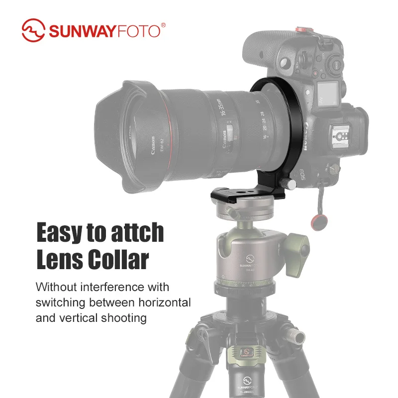 Staffa Verticale Per Fotocamera Fotopro - Anello Per Obiettivo Con Piastra Arca - Compatibile Sony Nikon Canon - Foto 10