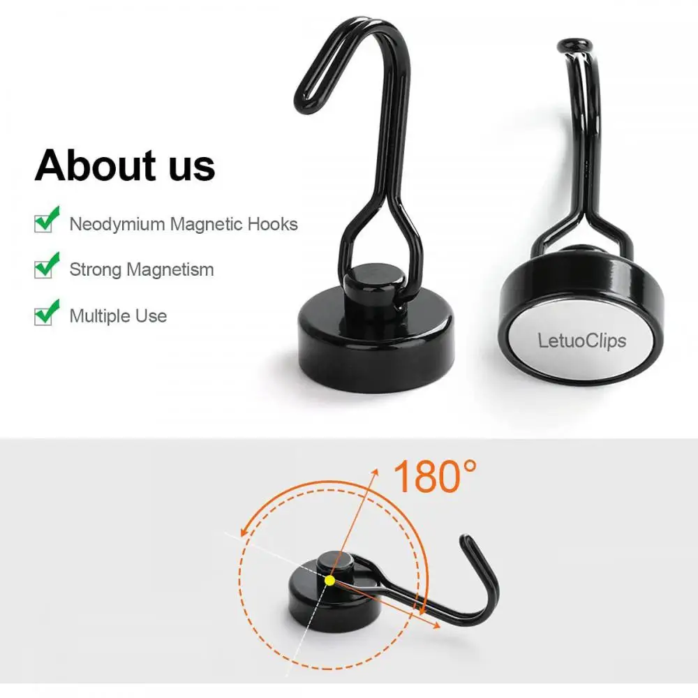 Strong Magnetic Hooks Multi-Purpose Storage Hooks Home Kitchen Bar Storage Key Coat Holder Bathroom Hangers multi purpose hooks,magnetic hooks,kitchen hooks