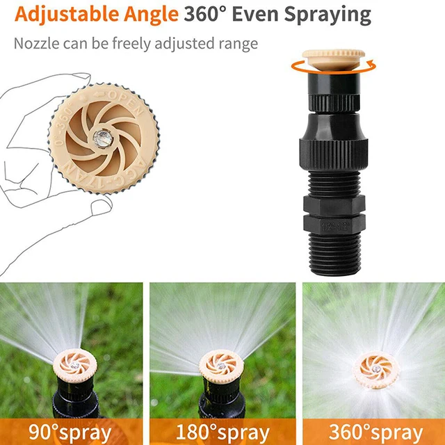360 ° Kerti Sprinkler Állítható Forgó-Öntözési Rendszer - Image 3