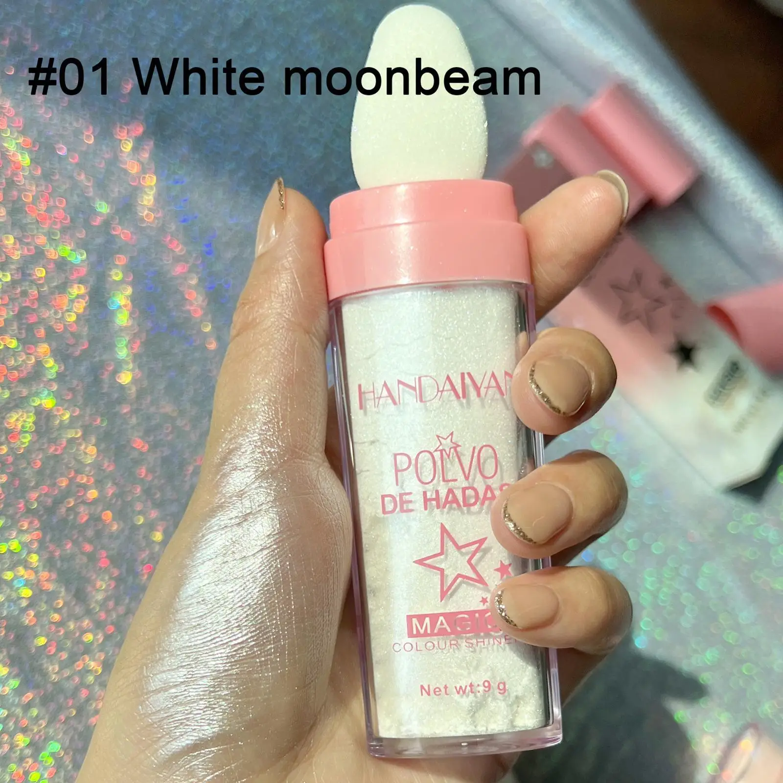 3 Colors Highlighter Powder Polvo De Hadas Glitter Powder Shimmer