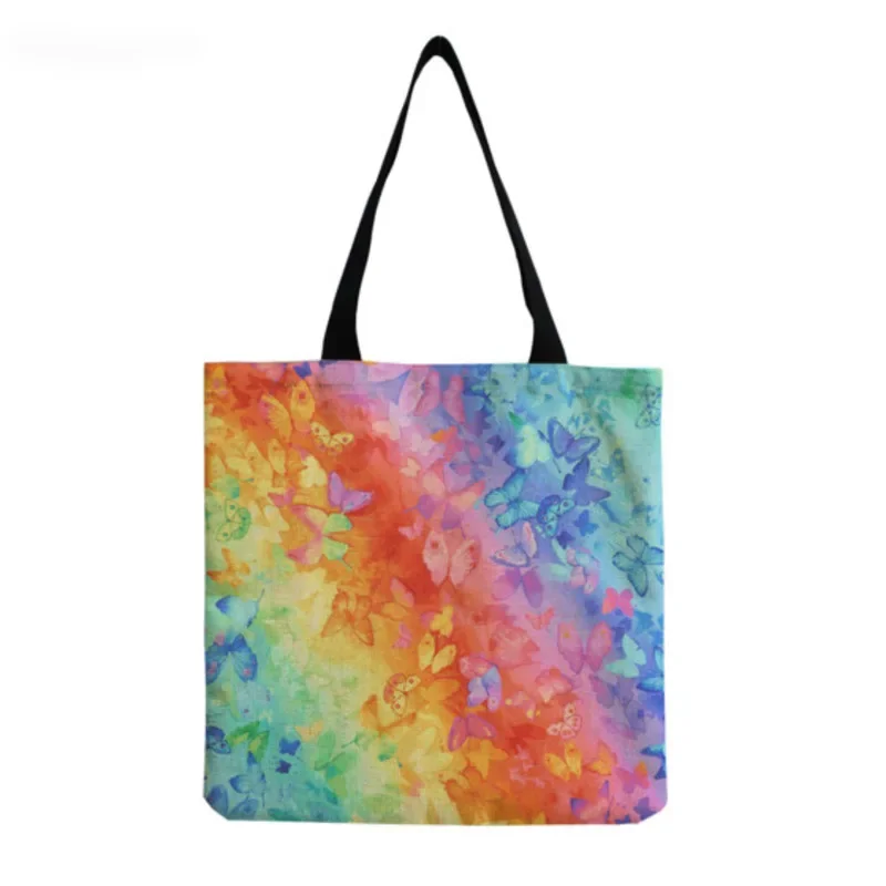 

Women's Tote Bag New Commuting Large Capacity Shopping Bag with Colorful Printing and Starry Sky Design Carrying Bag