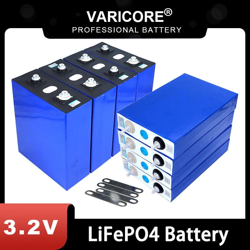 LiFePO4 batería recargable para coche eléctrico, Pila de energía Solar para carro de Golf, bricolaje, 3,2 V, 280Ah, 310Ah, 90Ah, libre de impuestos, 4 Uds|Paquetes de baterías| - AliExpress