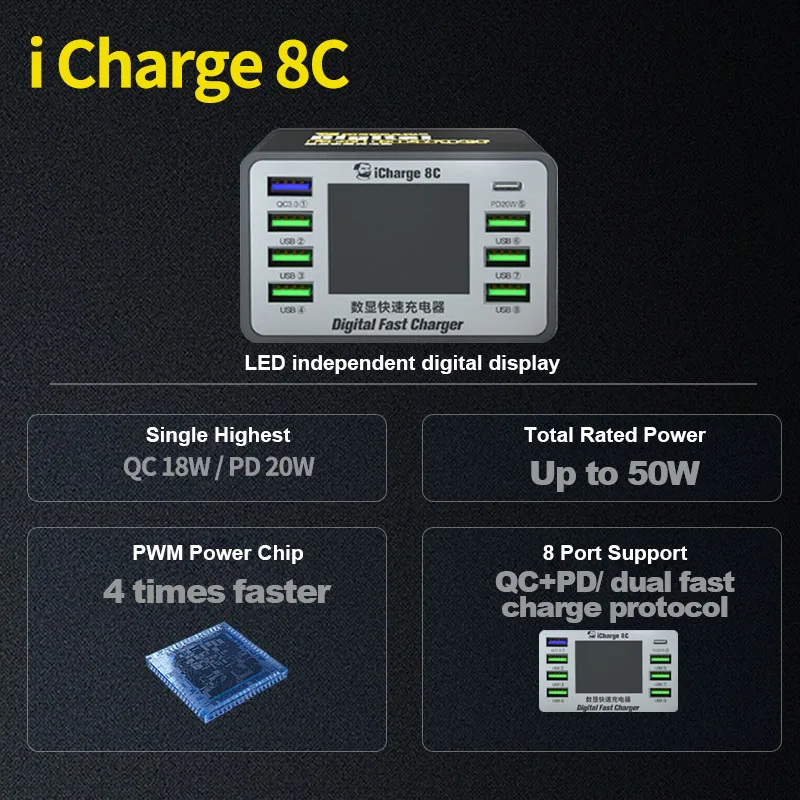 MECHANIC iCharge 8A 8C USB   IP ȵ̵ ȭ   8Ʈ   Ƽ Ʈ Ʈ  ÷