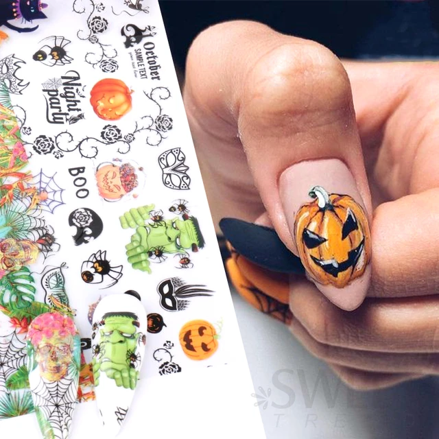 Transfer Foil for Nails Halloween Design