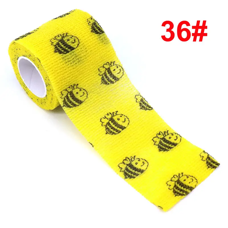 Animal Pattern Printed Self Adhesive Elastic Bandage 4.5m Sports Wrap Tape for Finger Joint Knee First Aid Kit Pet Tape - Image 22