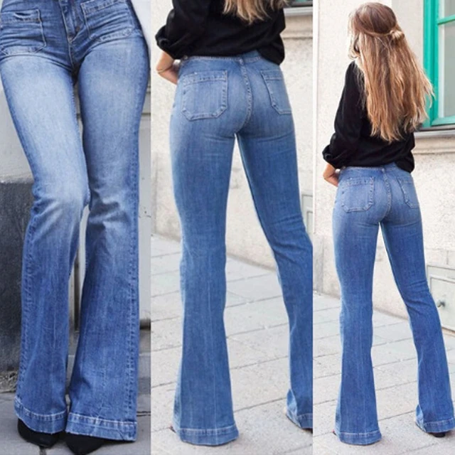 Skinny Flared Jeans Women's Fashion 