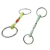 Horse Bit Gear Outdoor Sports Length 127mm Rubber Wrapped Horse Snaffle Bit 3