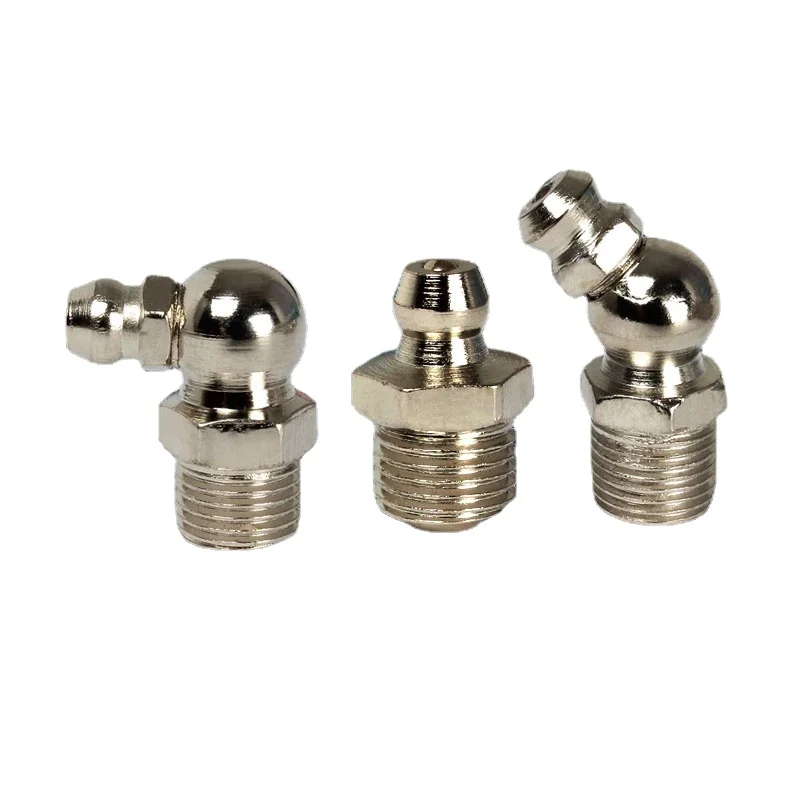 

butter gease gun nipple pressure oil cup M6M8M10 stright 45 degrees 90 degrees grease Excavator parts