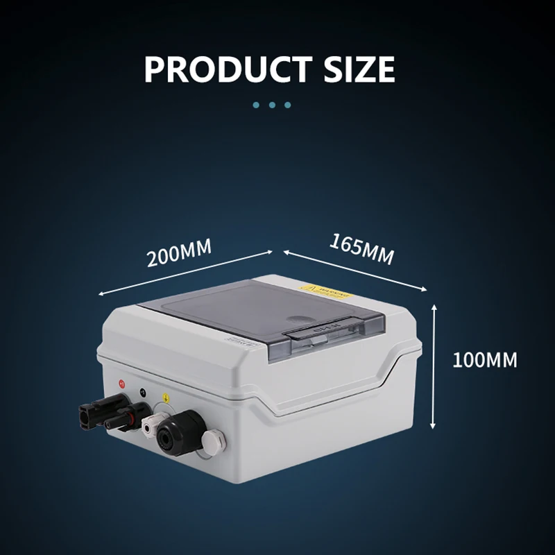 Photovoltaic combiner box Solar PV Combiner Box 1-input 1-out 600V Fuse IP65 MCB SPD Waterproof pull-out Hard shell
