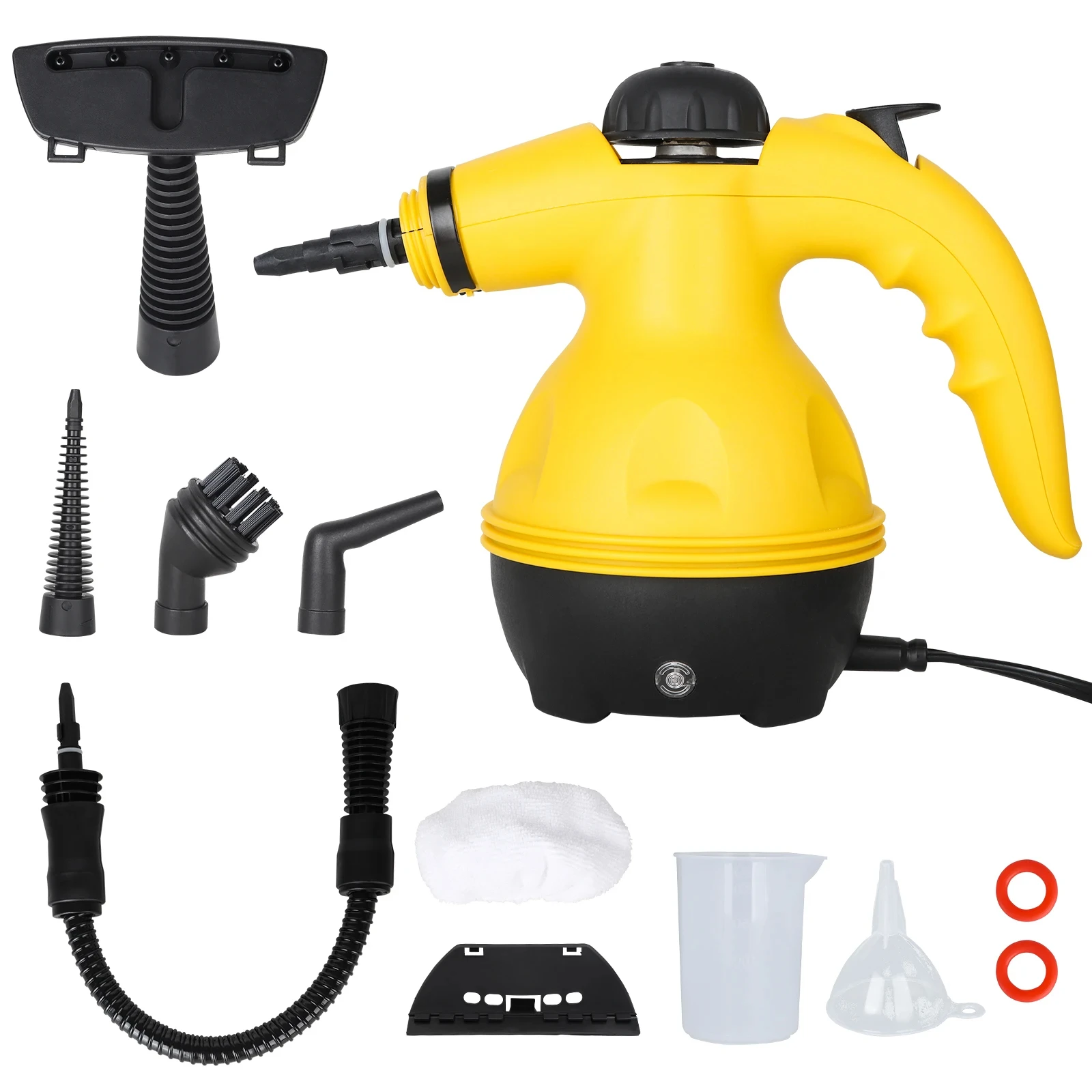 Steam Cleaner Handheld Pressurized with 9-Piece Accessories for Stain Removal